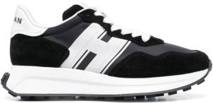 Hogan side logo-patch low-top sneakers Black