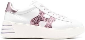Hogan side logo-patch low-top sneakers White