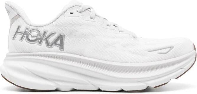 HOKA Clifton 9 chunky sneakers White