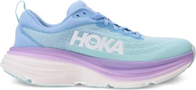HOKA Bondi 8 logo-print sneakers Blue