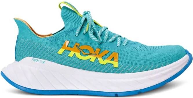 HOKA Carbon X 3 logo-print sneakers Green