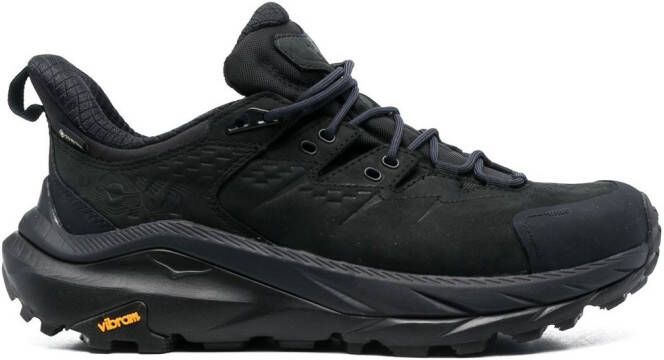 HOKA chunky lace-up sneakers Black