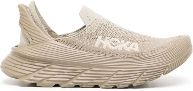 HOKA Restore TC logo-embroidered sneakers Brown