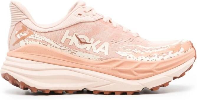 HOKA Stinson 7 logo-print sneakers Pink