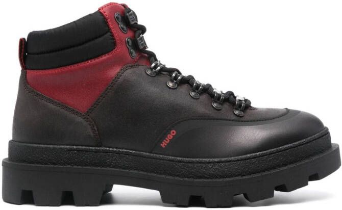 HUGO Graham leather ankle boots Black