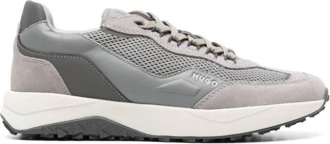 HUGO Kane Runn mesh-panelled sneakers Grey