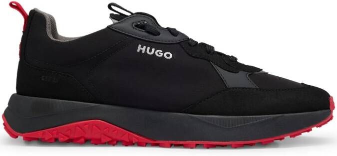 HUGO logo-embroidered sneakers Black