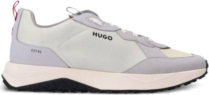 HUGO logo-print panelled sneakers White