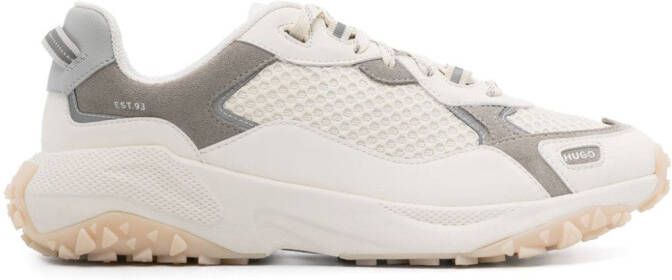 HUGO mesh-panelled chunky sneakers Neutrals