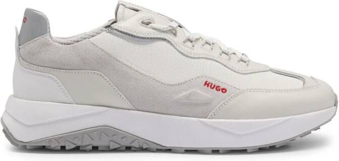 HUGO panelled lace-up sneakers Grey