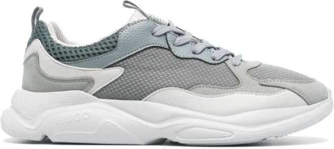 HUGO panelled low-top sneakers Grey