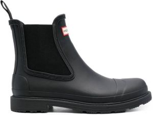 Hunter Commando chelsea boots Black