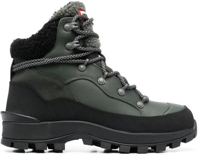 Hunter Explorer lace-up boots Green