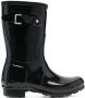 Hunter logo-patch detail boots Black - Thumbnail 1
