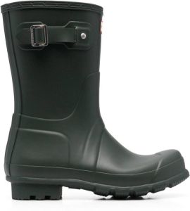 Hunter logo slip-on rain boots Green
