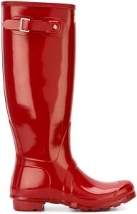Hunter original tall gloss boots Red