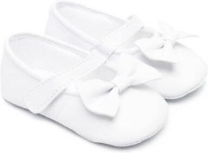 Il Gufo bow-detail ballerina shoes White