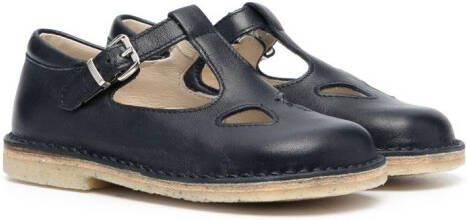 Il Gufo cut-out leather ballerinas Blue