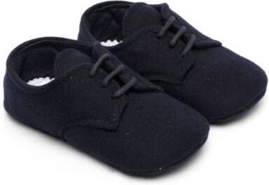 Il Gufo lace-up crib shoes Blue