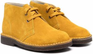 Il Gufo lace-up suede boots Yellow