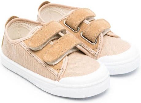 Il Gufo suede-panelled touch-strap sneakers Neutrals