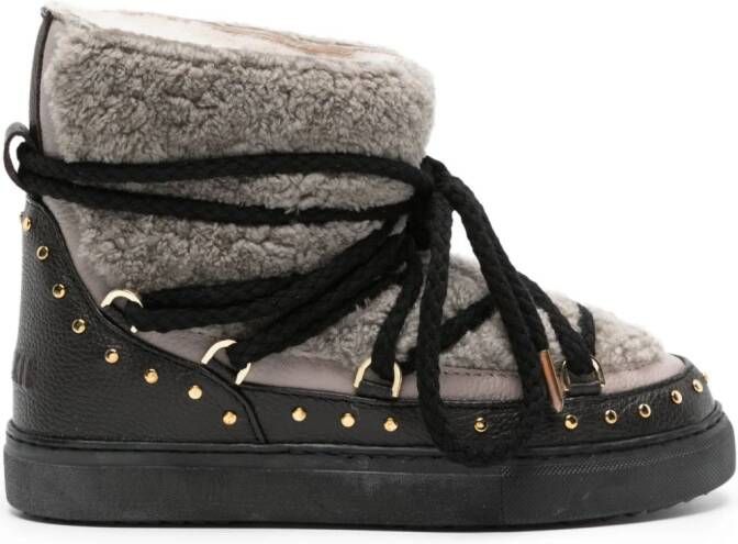 Inuikii Classic shearling lace-up sneakers Grey