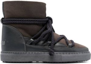 Inuikii shearling-lined lace-up boots Grey