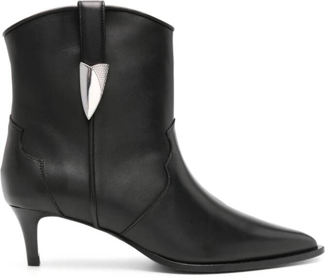 IRO 60mm leather ankle boots Black
