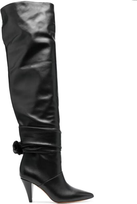 IRO 90mm leather knee-high boots Black