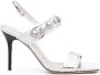 IRO 95mm studded leather sandals Silver - Thumbnail 1