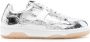 IRO cracked-effect leather sneakers Silver - Thumbnail 1