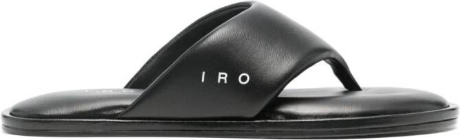 IRO Frutti leather flip-flops Black