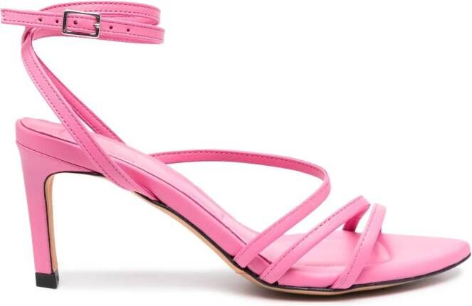 IRO Ido 70mm leather sandals Pink