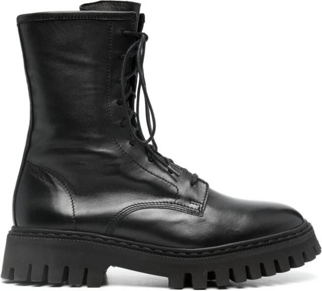 IRO Kosmic leather boots Black