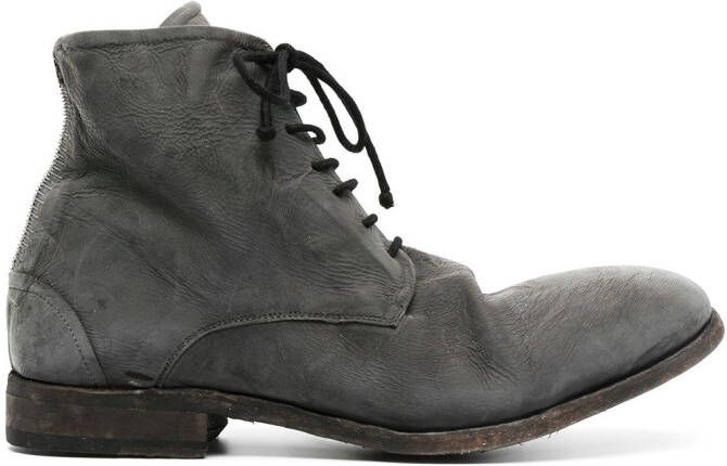 Isaac Sellam Experience chunky lace-up leather boots Grey