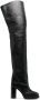 ISABEL MARANT 100mm knee-high leather boots Black - Thumbnail 1