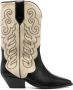 ISABEL MARANT 40mm two-tone leather western boots Black - Thumbnail 1