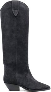 Isabel Marant 41mm suede knee-length boots Grey