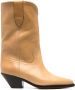 ISABEL MARANT 60mm Dahope leather boots Brown - Thumbnail 1