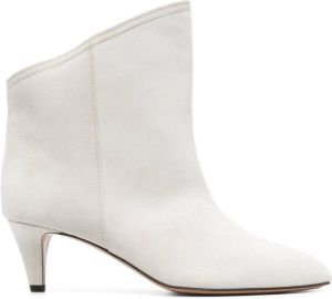 Isabel Marant 60mm pointed-toe suede boots Neutrals