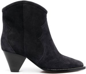 Isabel Marant 70mm suede ankle boots Black