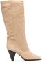ISABEL MARANT 80mm heeled suede boots Neutrals - Thumbnail 1