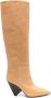 ISABEL MARANT 90mm knee-high leather boots Neutrals - Thumbnail 1