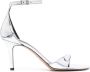 ISABEL MARANT 90mm metallic-effect leather sandals Silver - Thumbnail 1