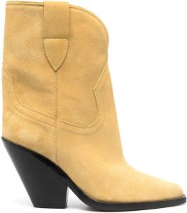 Isabel Marant 90mm suede boots Yellow