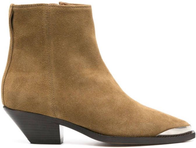 ISABEL MARANT Adnae suede ankle boots Neutrals