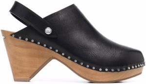 Isabel Marant almond-toe platform-sole clogs Black