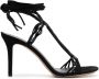 ISABEL MARANT Arja 95mm suede wrap sandals Black - Thumbnail 1