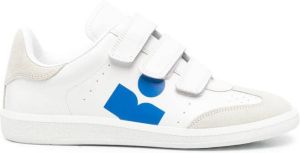 Isabel Marant Beth logo-print touch-strap sneakers White
