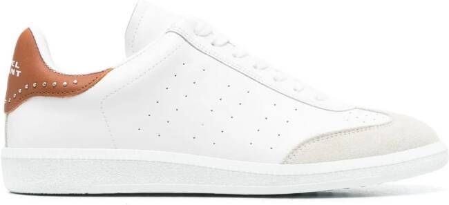 ISABEL MARANT Bryce leather sneakers White